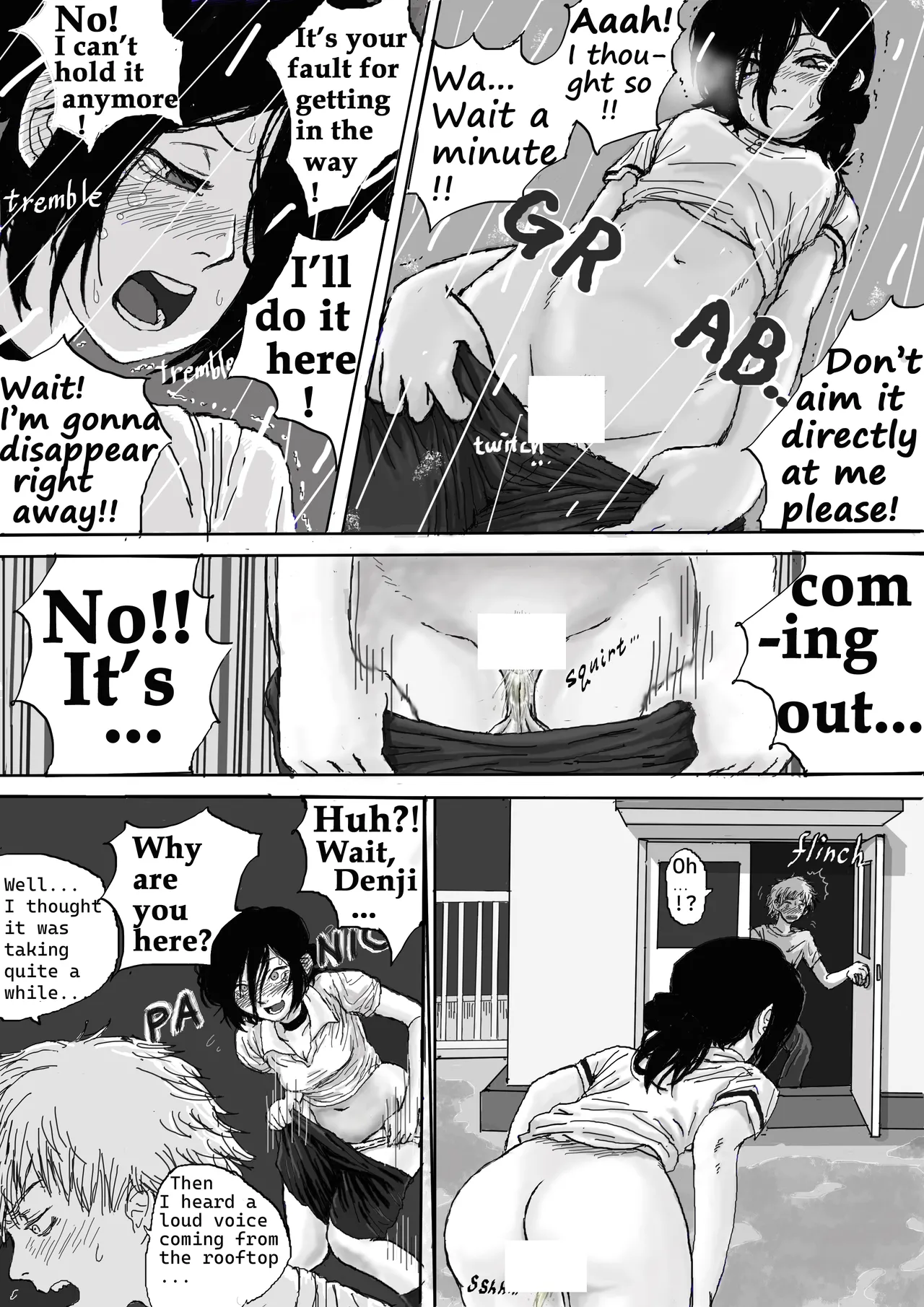 Reze's wetting herself page 5 full
