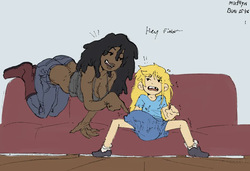 finn x marceline and bubblegum