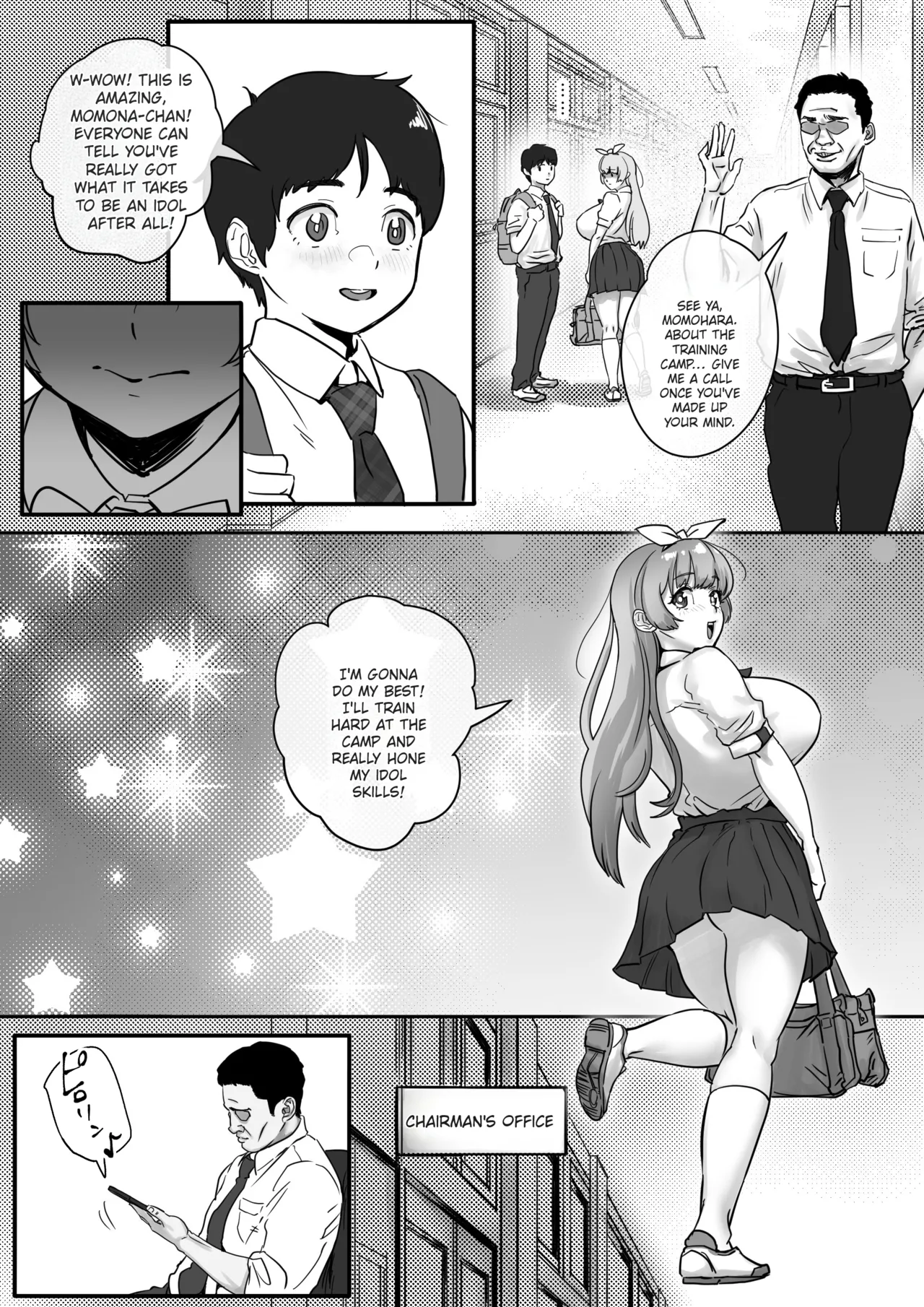 Osananajimi to Musubareru Hazu datta Idol Shibou Momona-chan ga Ojisan no Aijin ni Naru Hanashi. | The Story of Momona-chan, an Aspiring Idol Who Was Supposed to End Up With Her Childhood Friend, but Ends Up Becoming an Older Man's Mistress. page 9 full