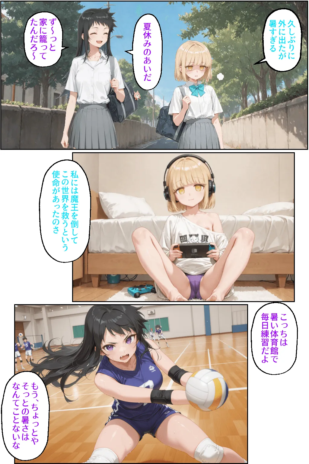 夏休みの日の式守さん page 3 full