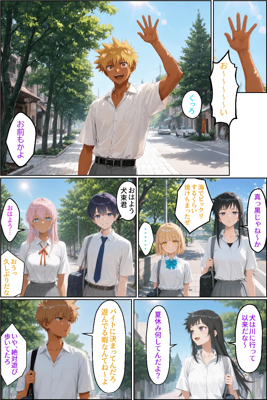 夏休みの日の式守さん page 8 full