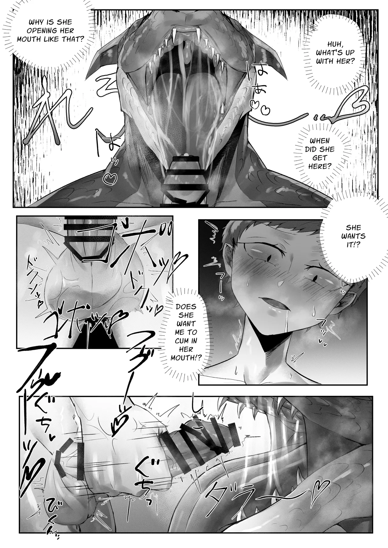 Doukutsu de Mesudora to Souguu shita Futanari | Futanari Dickchick Encounters a Female Dragon in a Cave page 7 full