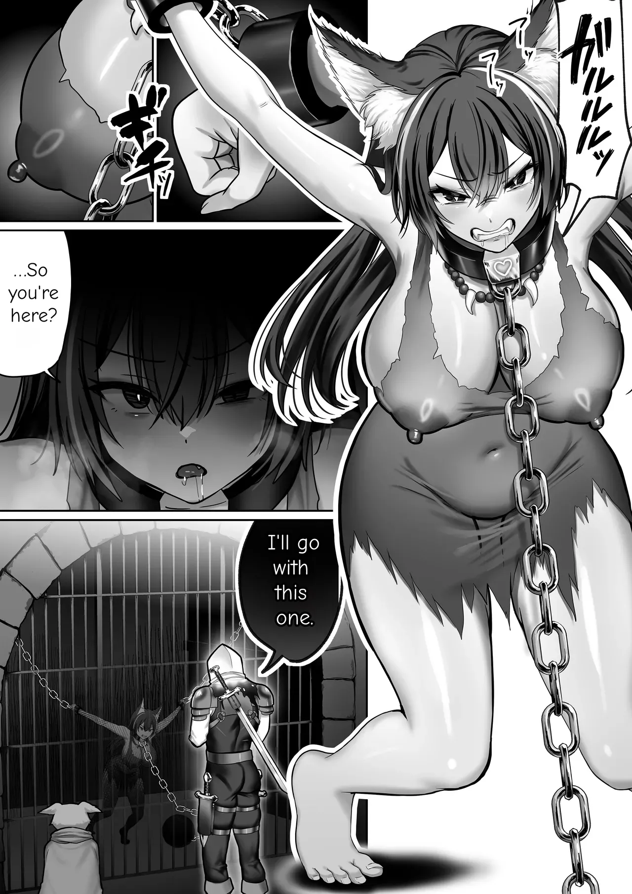 Until the Big-Breasted Wolf Girl Starts Moving Her Hips on Her Own page 3 full