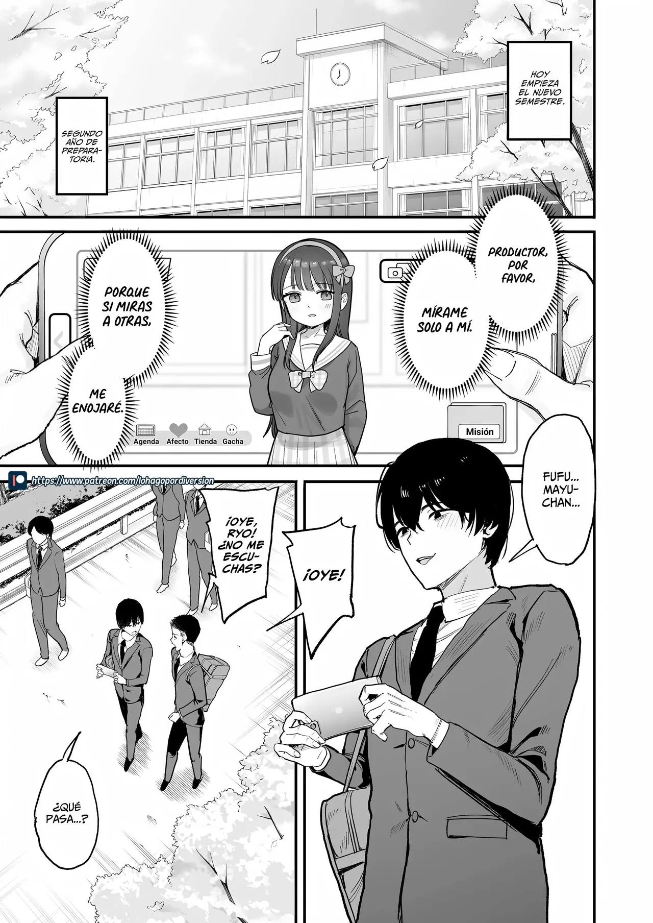 Nijigen Otaku no Ore ga Tenkou Shite Kita Kyonyuu Idol ni Otosareru made | Un Otaku Del 2D se Enamora de la Idol Transferida Voluptuosa page 2 full