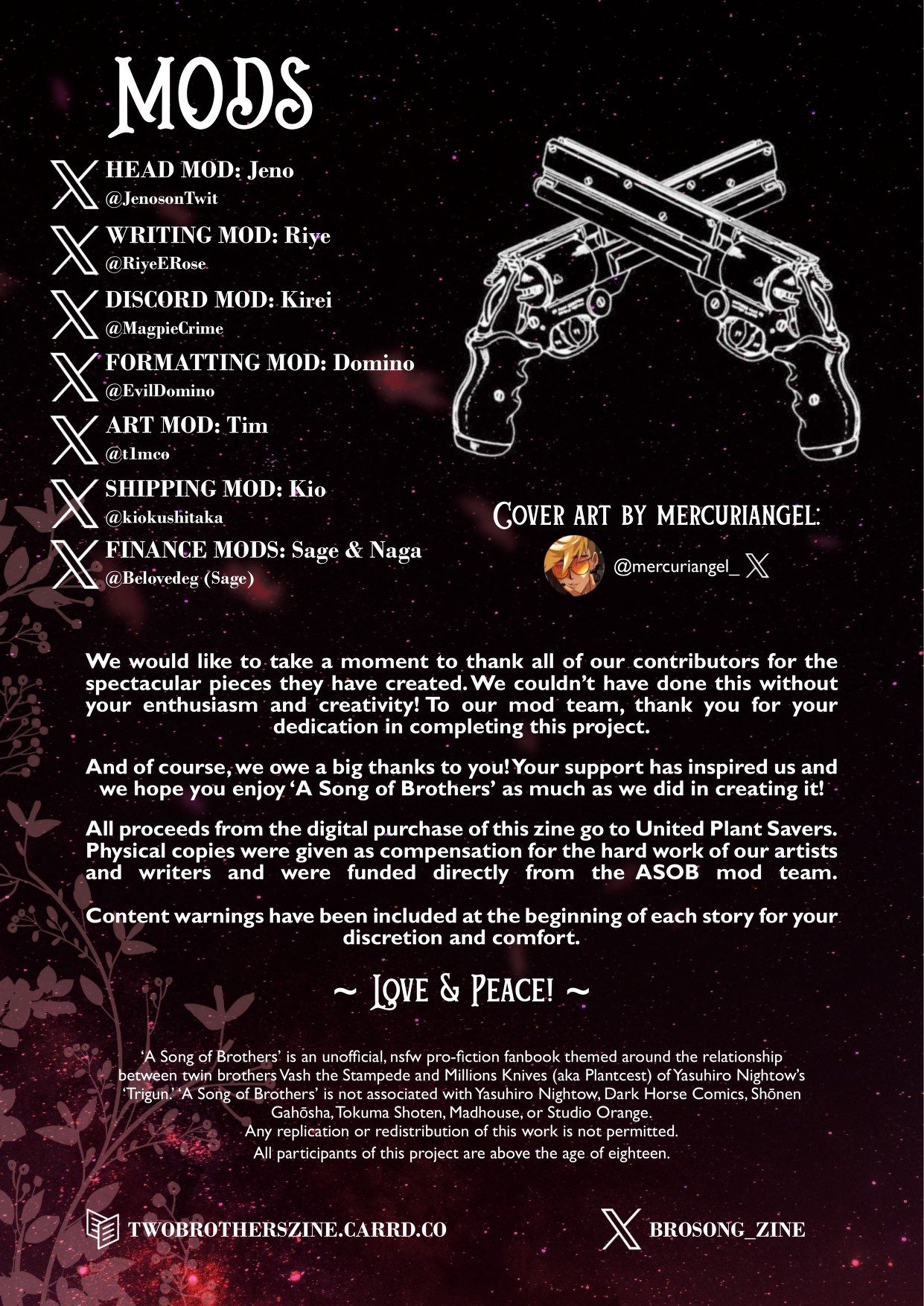 A Song of Brothers: A Knives x Vash Zine page 2 full