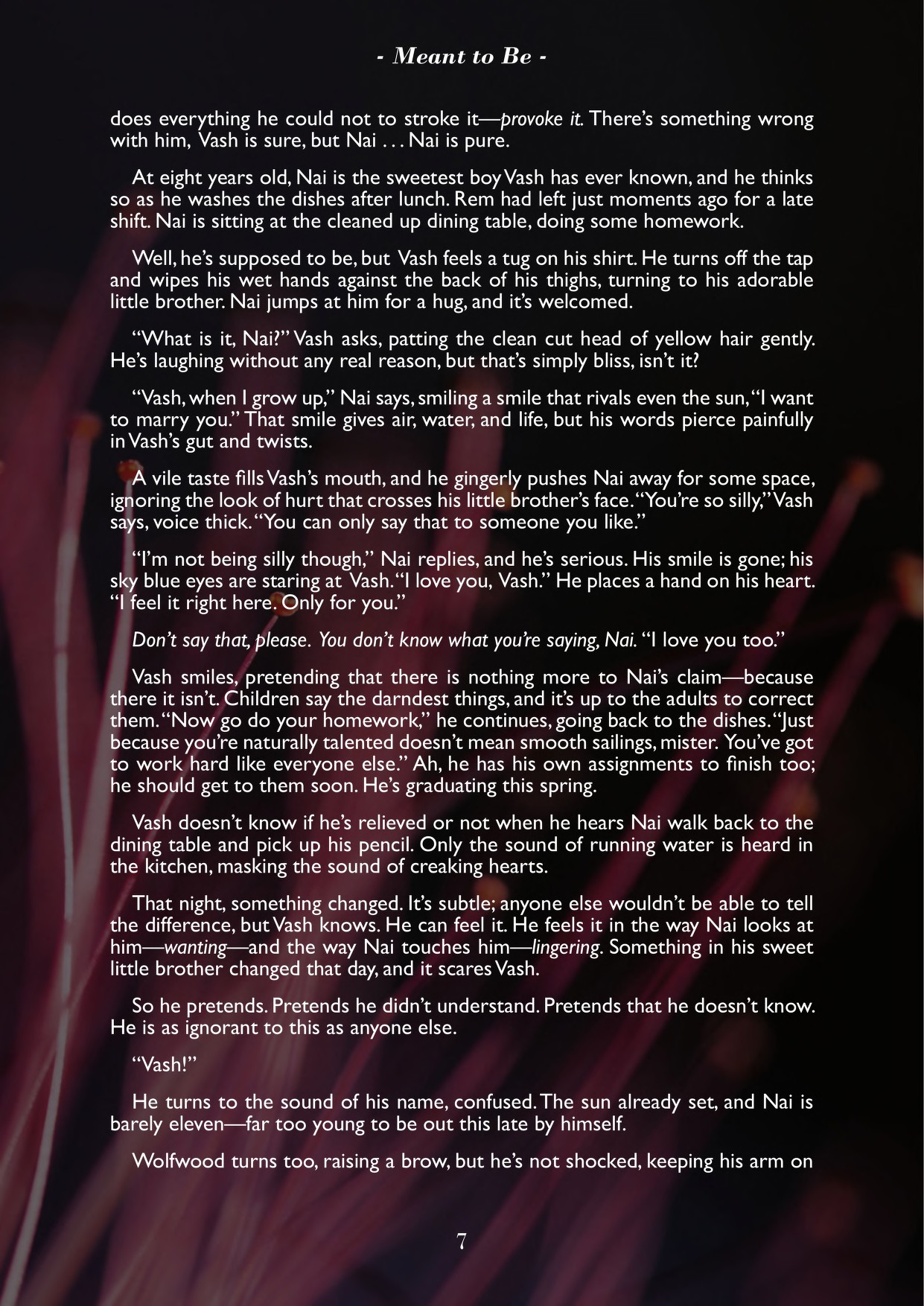 A Song of Brothers: A Knives x Vash Zine page 7 full