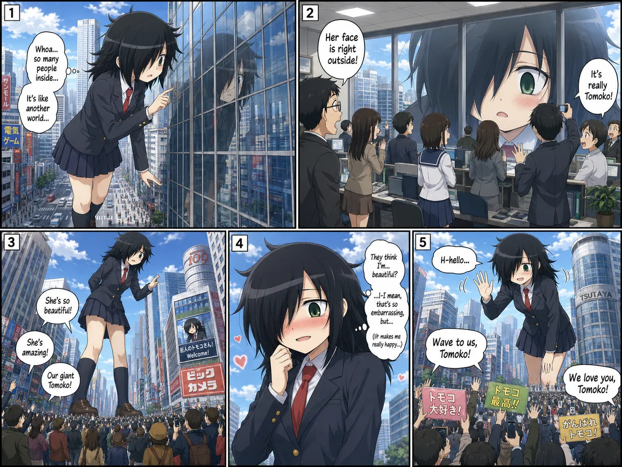 Giantess Tomoko Kuroki daydream page 8 full