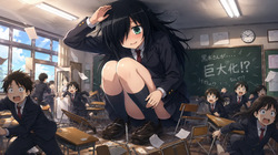 Giantess Tomoko Kuroki daydream