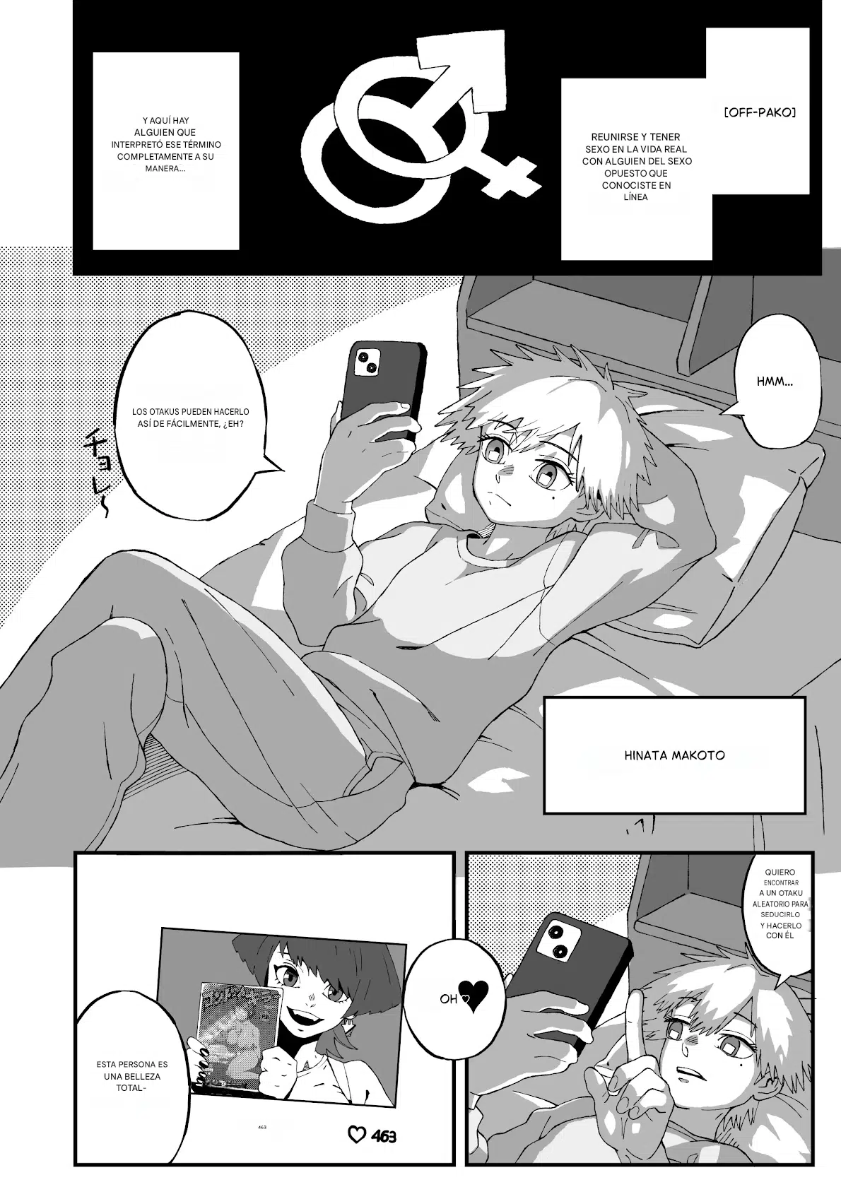 Off-Pako Shippai!? Futanari Mangakka no Kanojo ni Natta Ore Español page 2 full