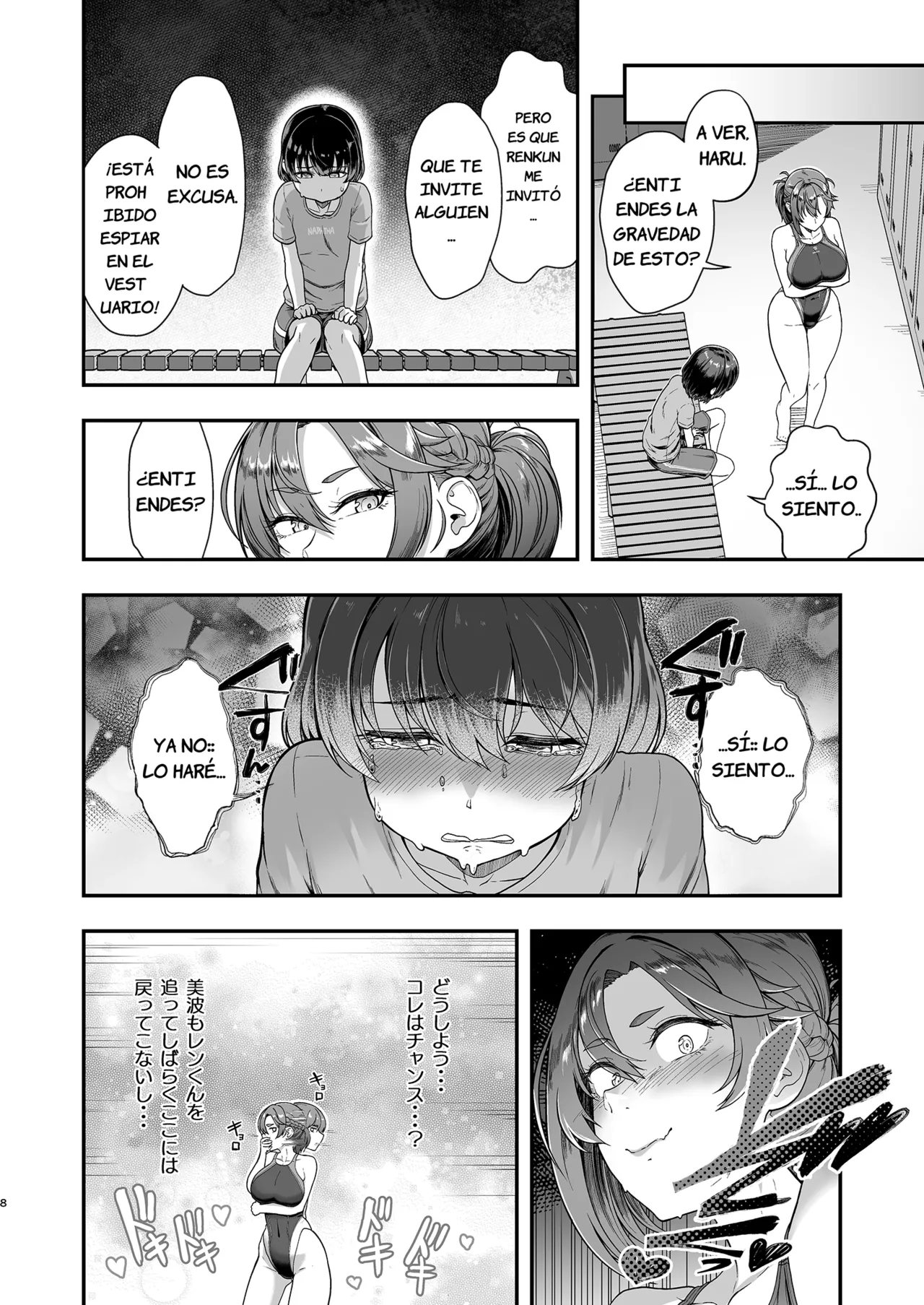 I just peeked into the changing room page 7 full