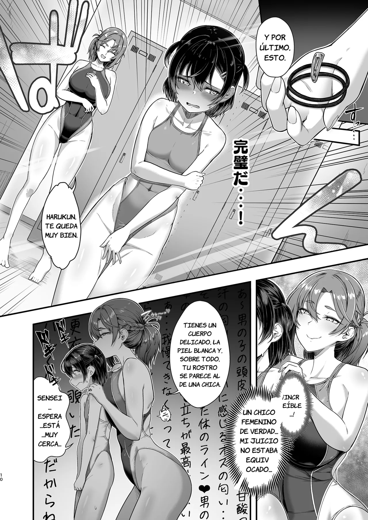 I just peeked into the changing room page 9 full