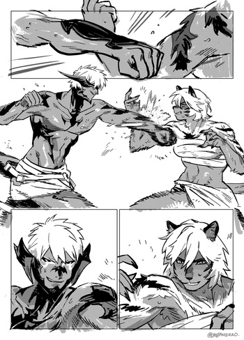 FF XIV Comic Commission cover