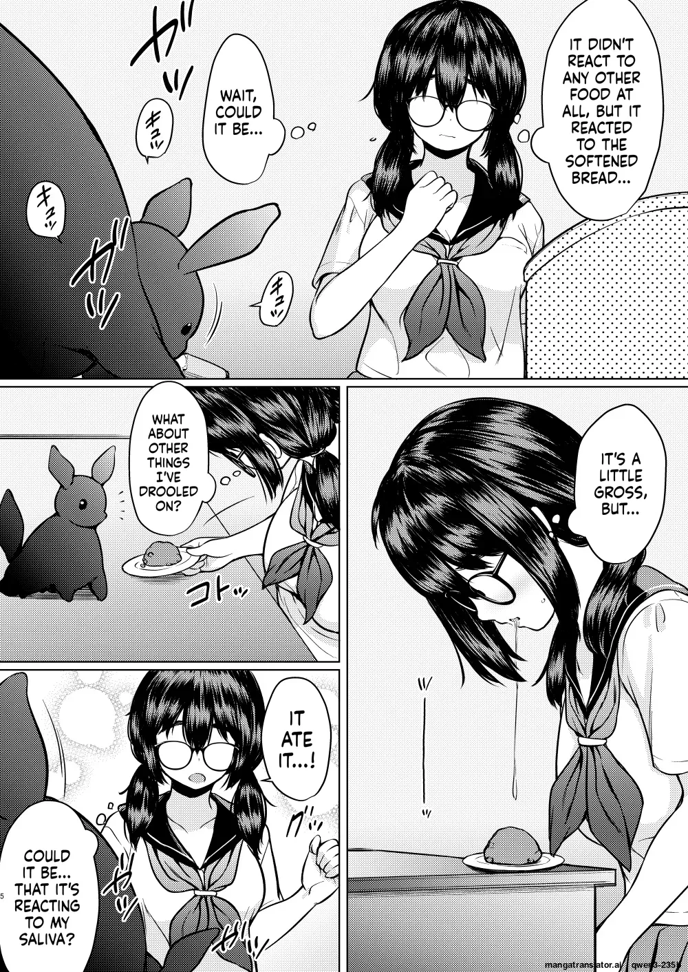 Hirotta Shokushu Seibutsu ni Naedoko ni Sareteshimau Kyonyuu Jimi Megane-chan no Hanashi page 6 full