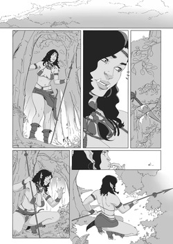 A dryad and her forest
