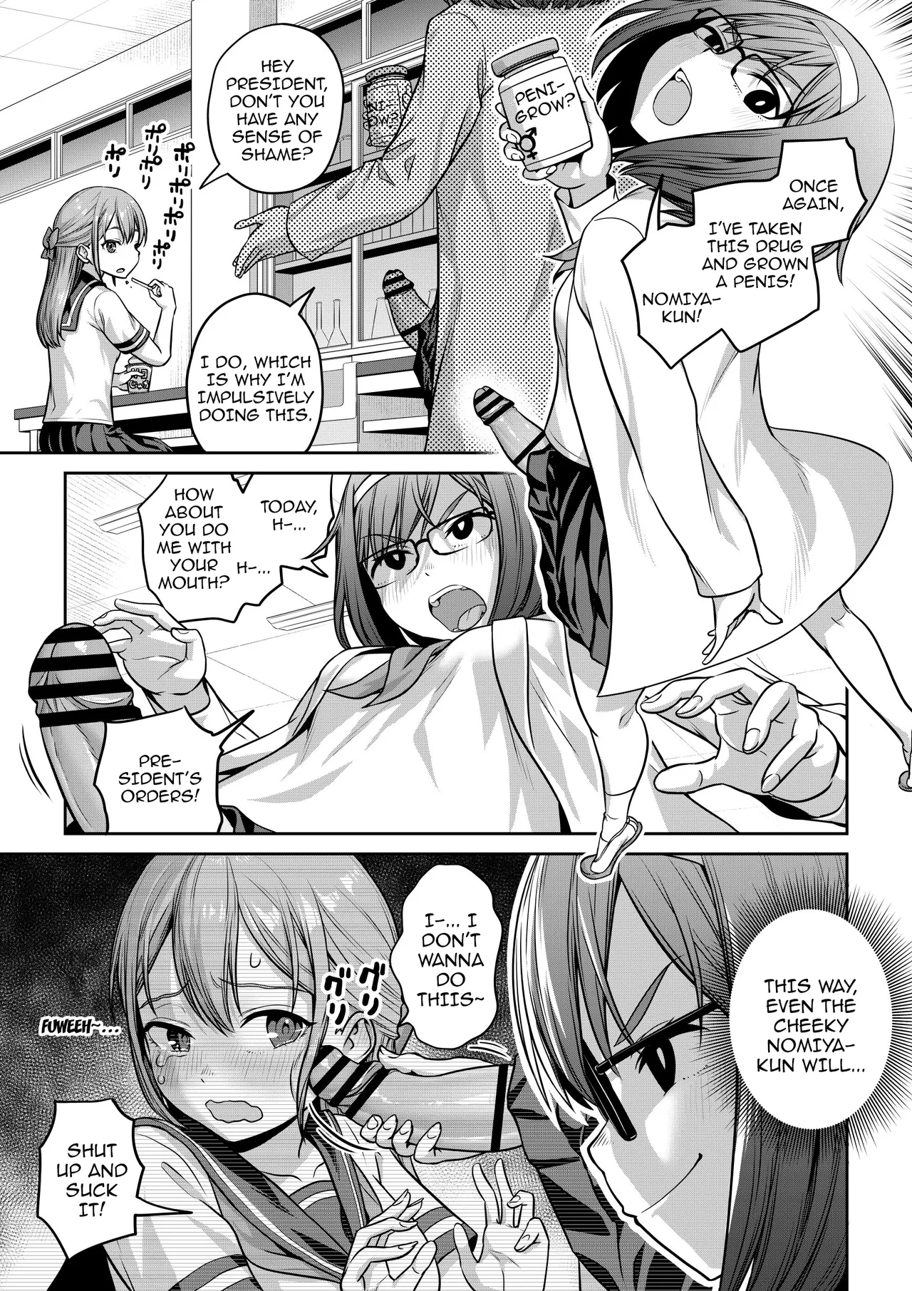 Kusuri de Futanari ni Nacchatta Kagakubu Buchou to / Together With The Science Club President Who Turned Into a Futanari With A Drug page 6 full