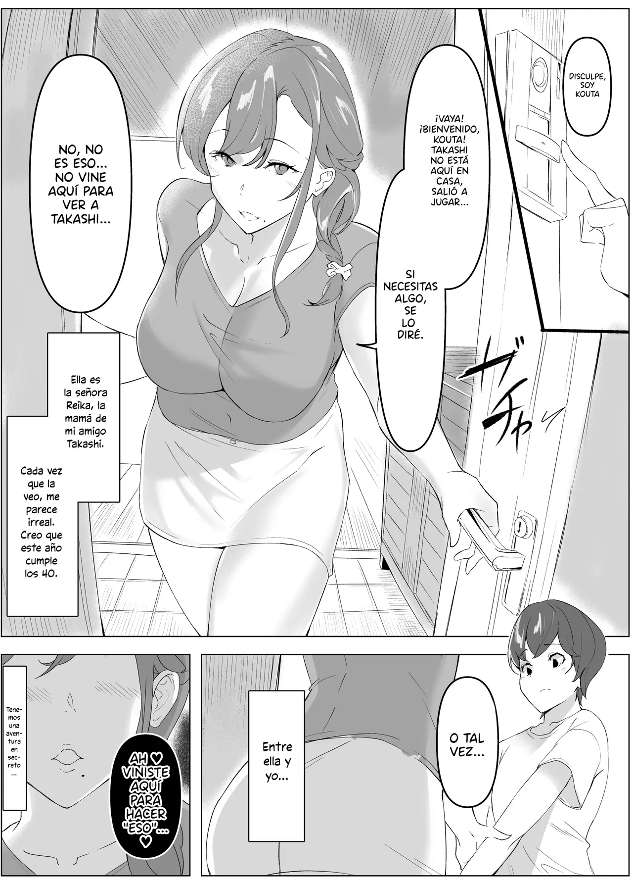 Tomodachi no Okaa-san ni Chikubi Zeme Choukyou Sareteru Hanashi｜La historia de cómo la madre de mi amigo, me entrenó torturando mis pezones page 2 full