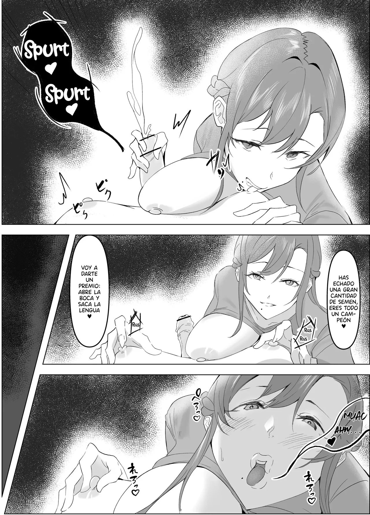 Tomodachi no Okaa-san ni Chikubi Zeme Choukyou Sareteru Hanashi｜La historia de cómo la madre de mi amigo, me entrenó torturando mis pezones page 8 full