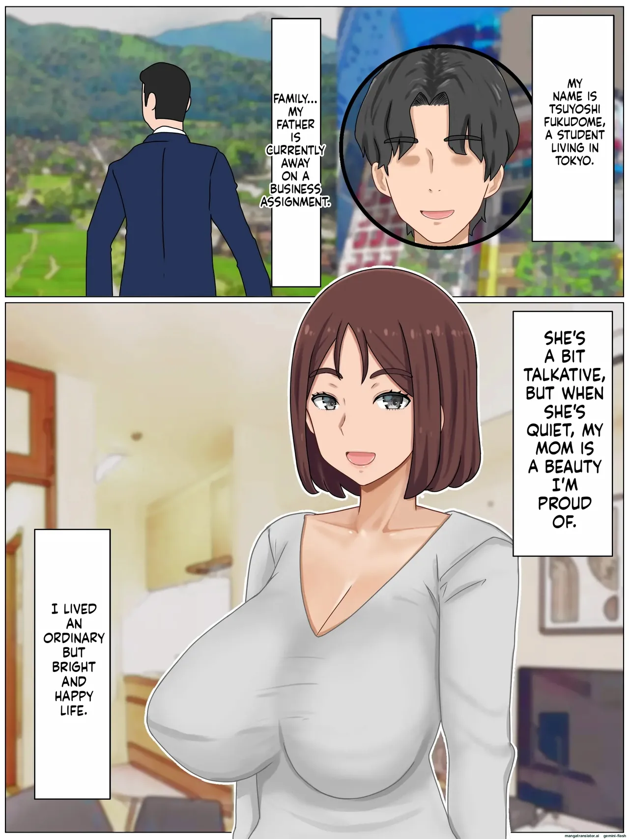 saimon k - Iinari Kyonyuu Haha~ Saikin, Boku no Kaasan wa Gakkou Ichi no Furyou to Naka ga page 2 full