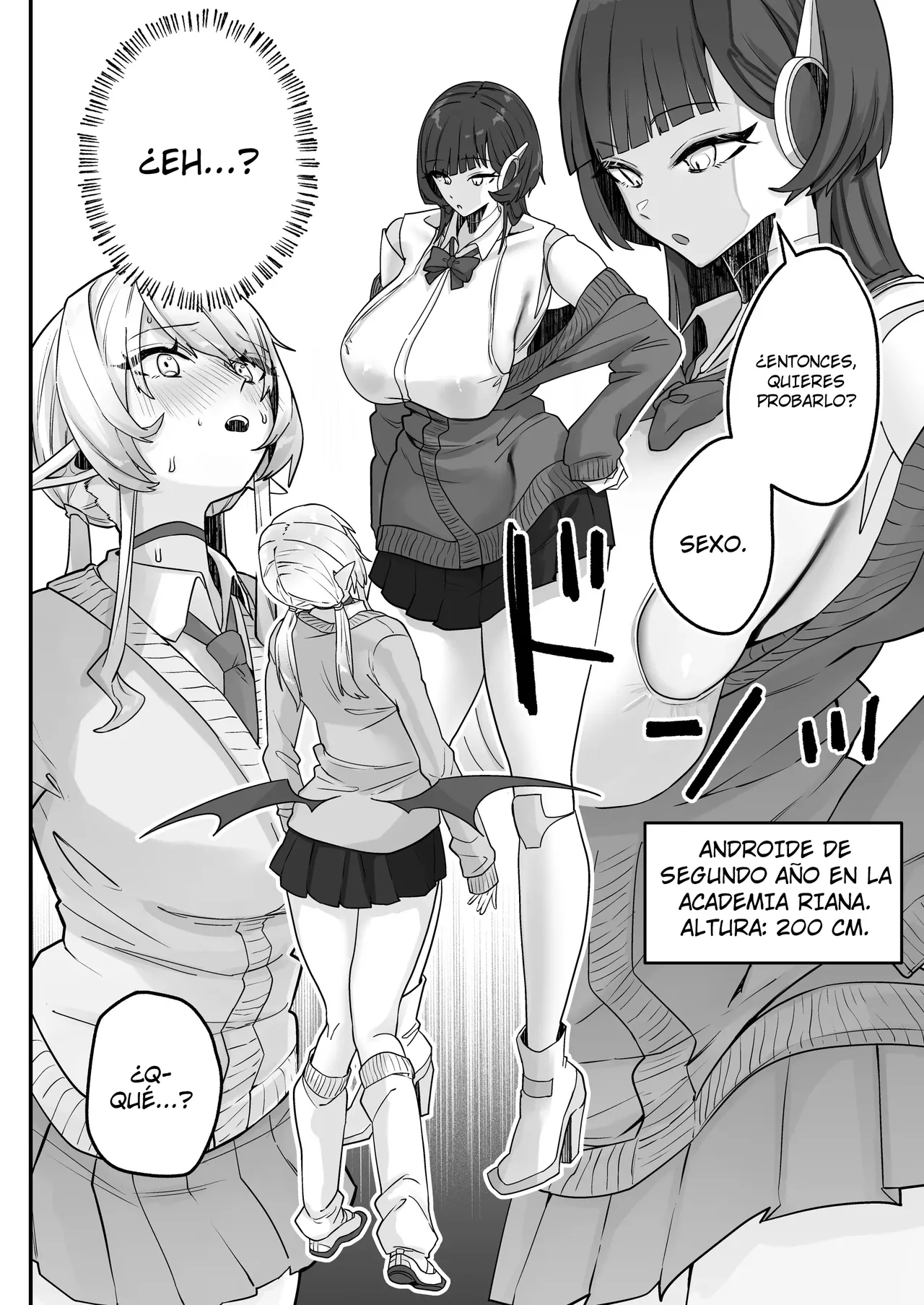 Houkago, Android to Succubus wa.｜Después de la escuela, Androide y Súcubo. page 5 full
