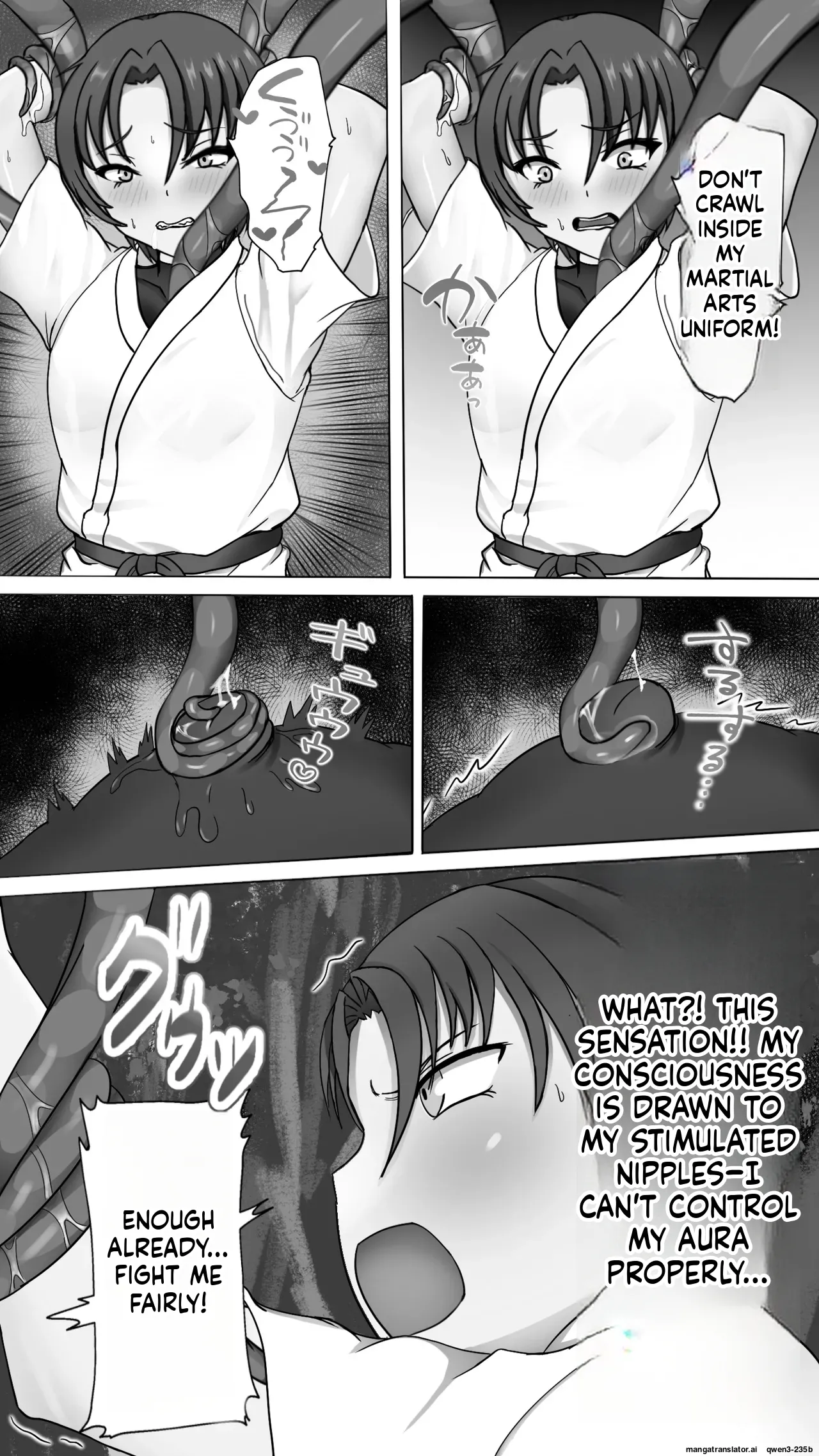 Shokusyu ni haiboku ! Kakutou musume chikubi iki &amp; naedoko ka page 7 full