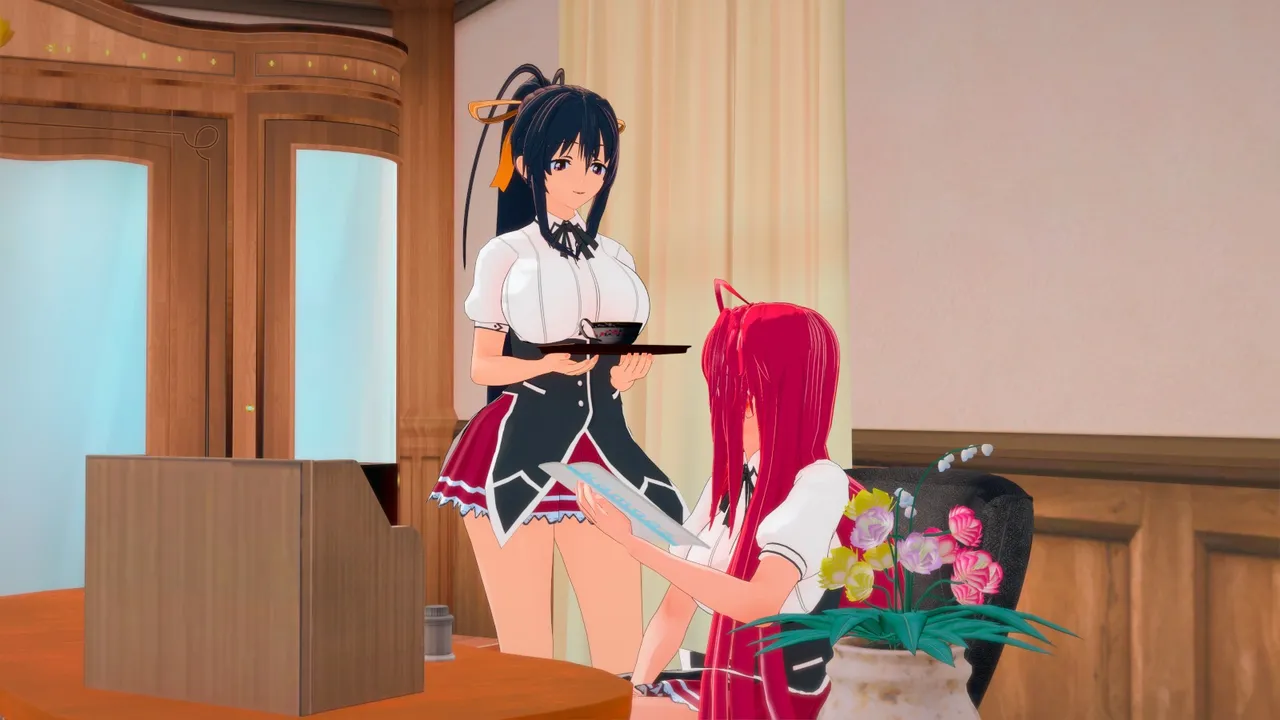 Rias x Akeno Timestop page 8 full
