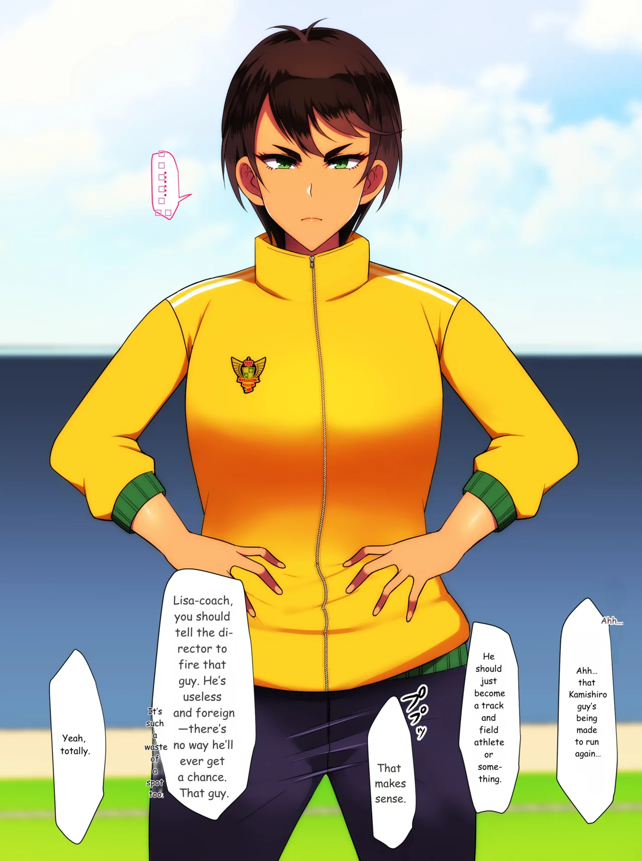 Akogare no Ikemen Onna Oni Coach ga Masaka no Kakure Kyonyuu datta node Chinpo mo Shigoite moratta Hanashi - English page 10 full