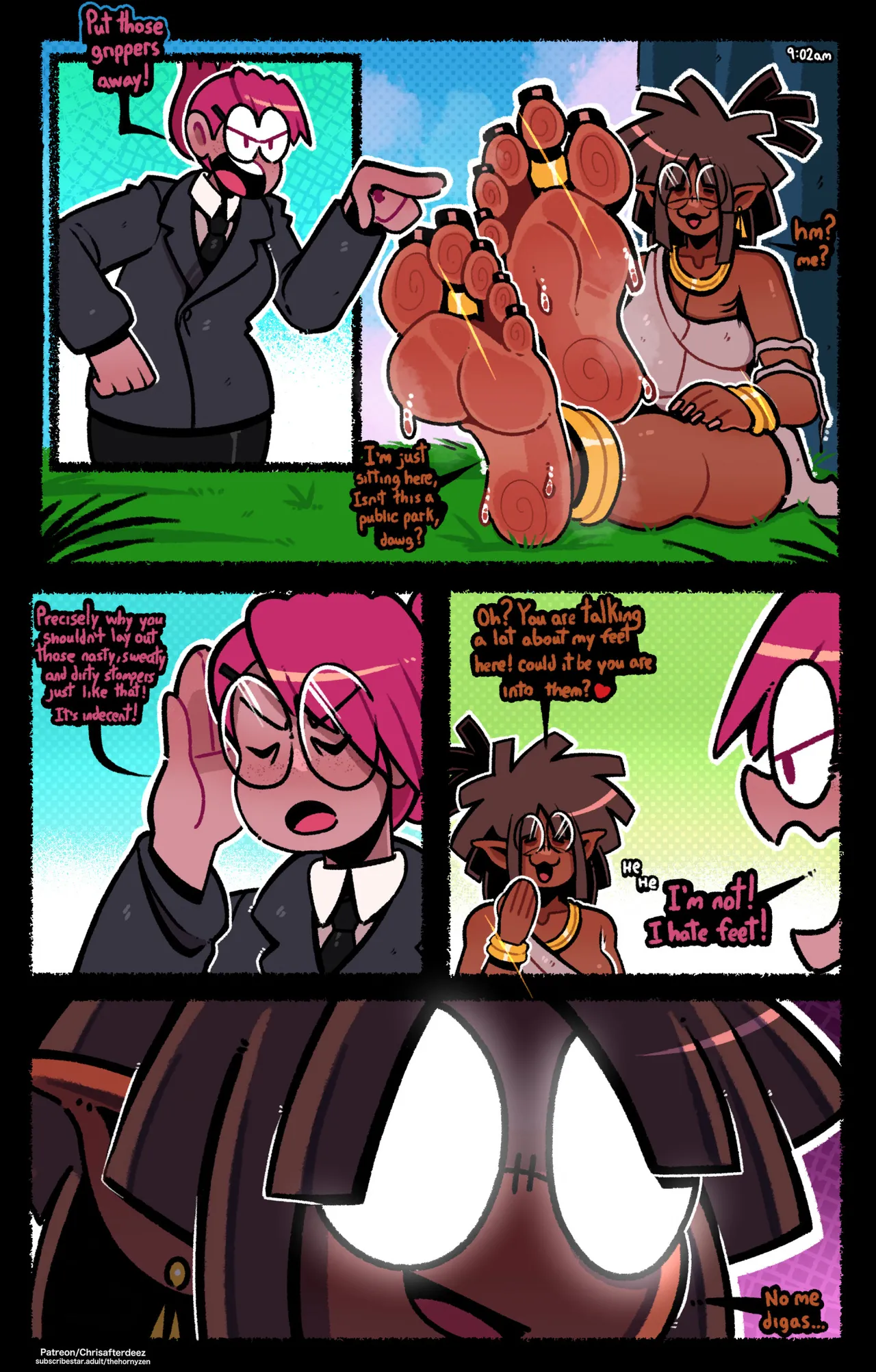 Vanessa and the Bussiness Lady! page 1 full