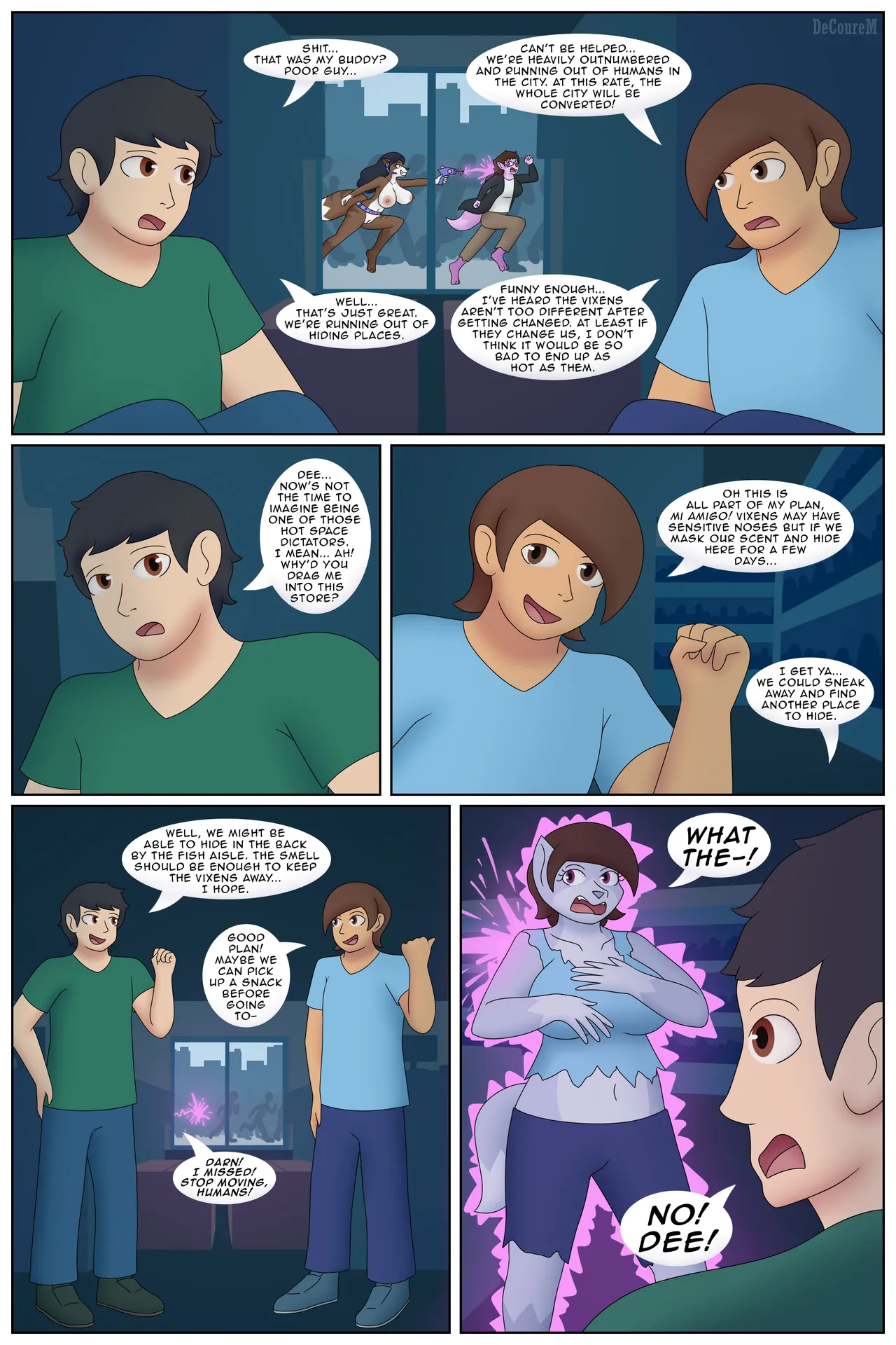 Attack and  Invasion of the Alien Vixens page 9 full