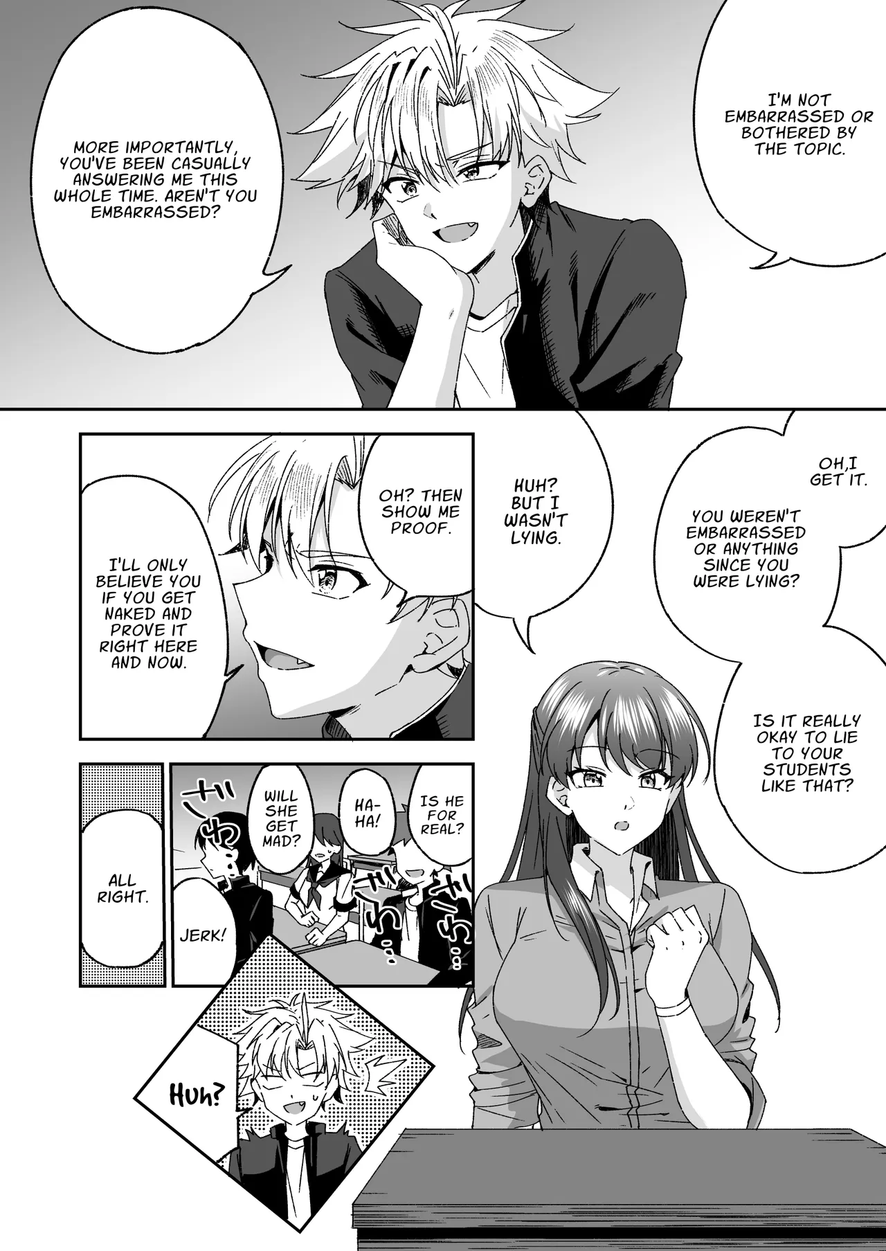 Otonagirai na Furyoushounen ga Futanari Tennen Onna Kyoushi ni Teisoutai Shasei Kanri Gyaku Anaru de Kousei Saserareru Hanashi | Delinquent Gets Chastity Belt Ejaculation Management &amp; Disciplinary Reverse Anal Rehabilitation page 7 full