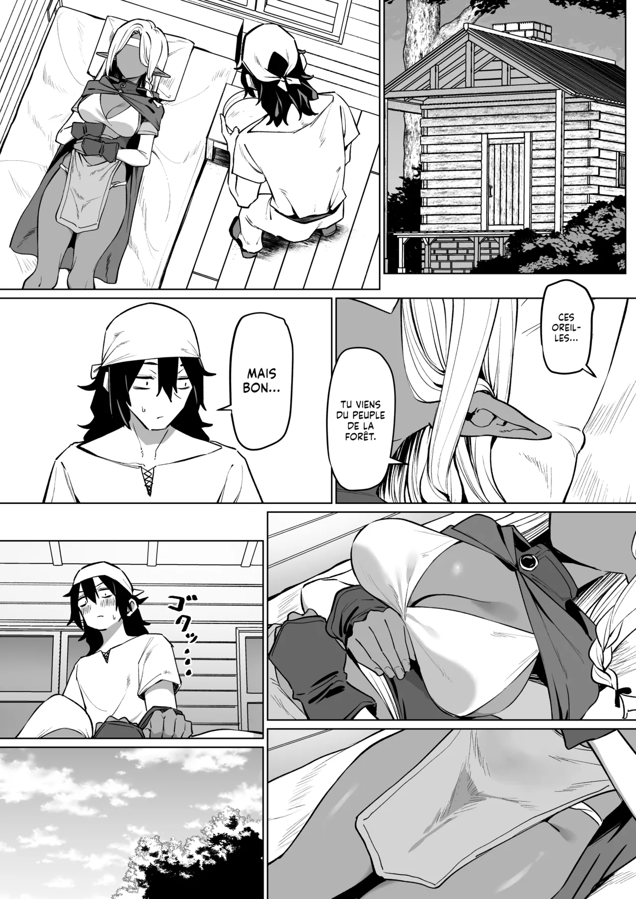 Kasshoku Elf o Tasuketara Ongaeshi Sareta Hanashi | L'Histoire où j'ai aidé une Elfe à la Peau Mate et où elle m'a rendu la pareille page 3 full