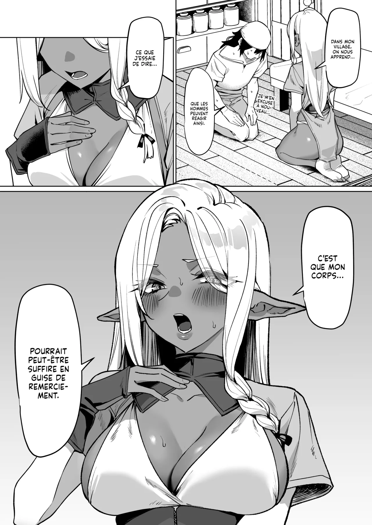 Kasshoku Elf o Tasuketara Ongaeshi Sareta Hanashi | L'Histoire où j'ai aidé une Elfe à la Peau Mate et où elle m'a rendu la pareille page 7 full