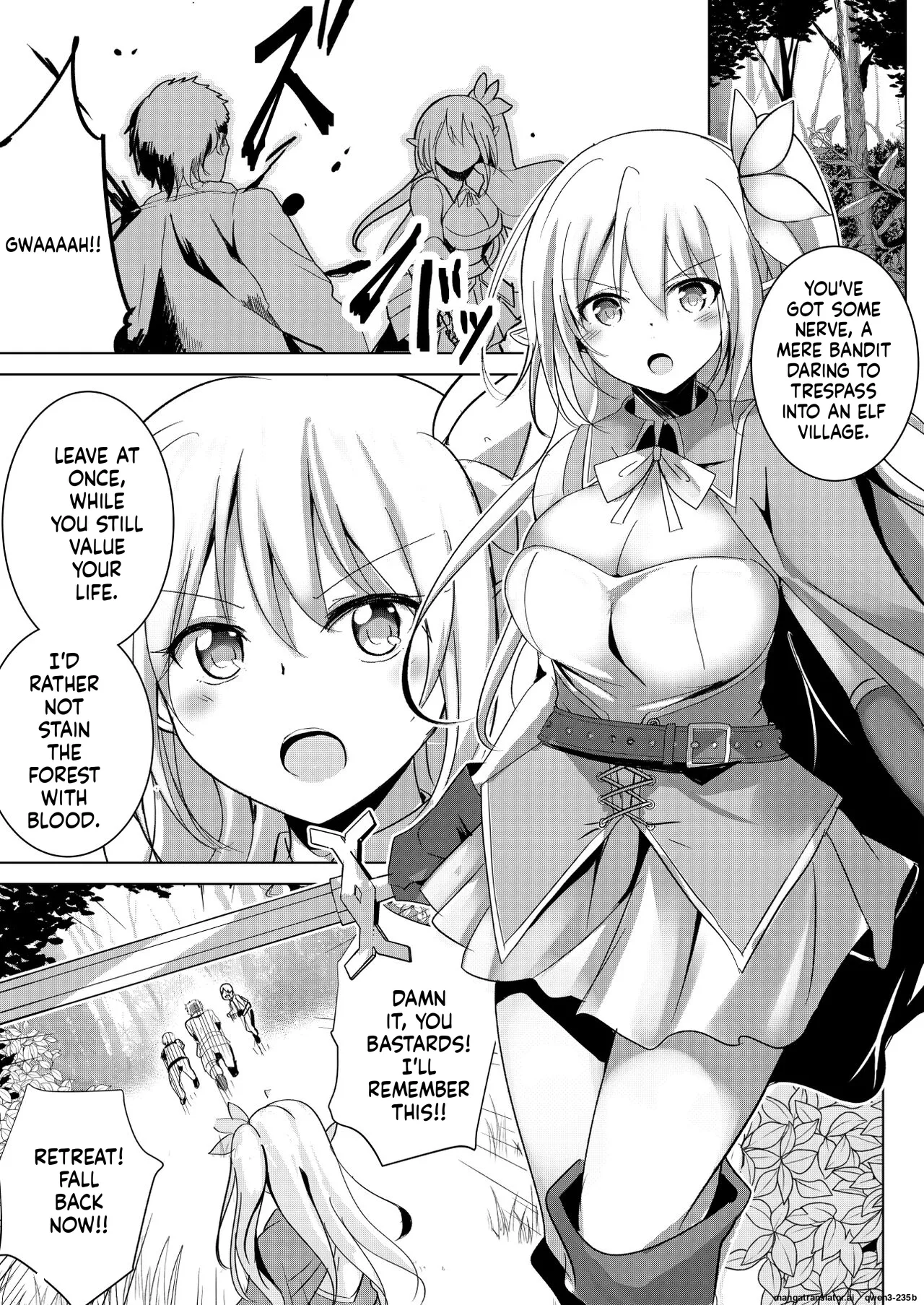 Elf Kishi Ryoujoku Boku ga Hitojichi Kanojo ga Dorei page 3 full