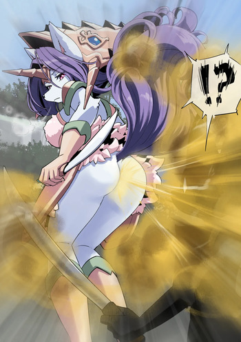 Behind Enemy Fart Attack &amp; Kemono Woman Pooping Outdoor cover