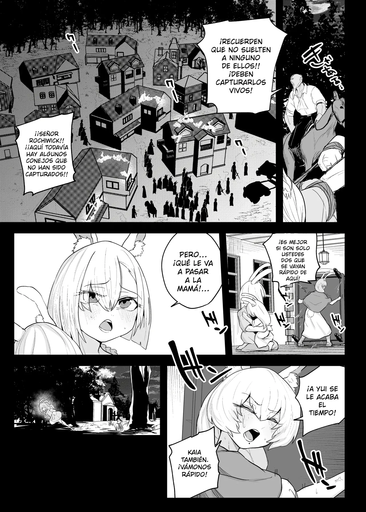 Mesuana Usagikan ~Fukushuu no Usagi wa Shiawase ni Somaru~｜La Violación de la Conejita ~La Coneja Vengativa Sucumbe a la Lujuria~ page 3 full