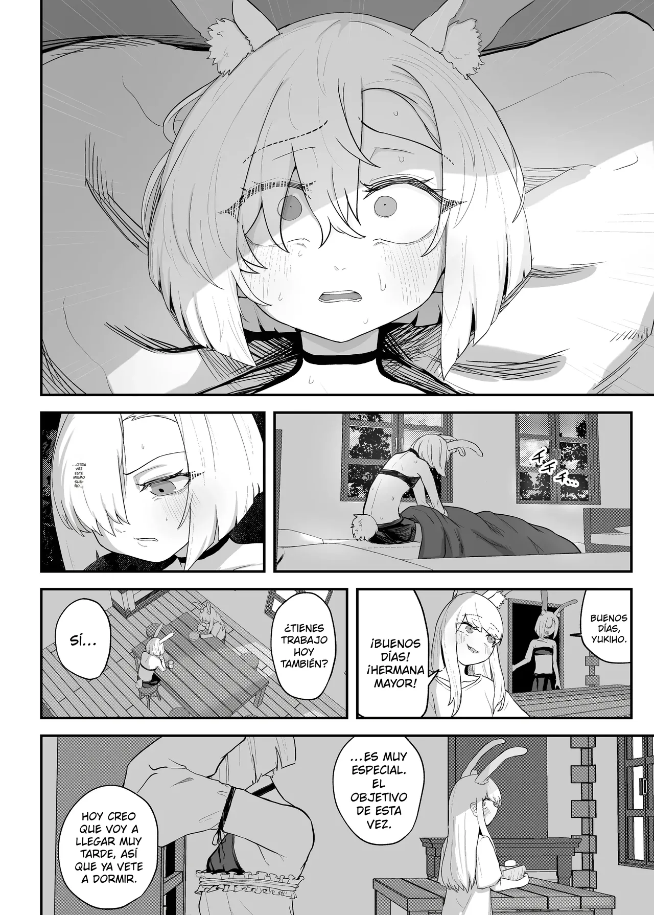 Mesuana Usagikan ~Fukushuu no Usagi wa Shiawase ni Somaru~｜La Violación de la Conejita ~La Coneja Vengativa Sucumbe a la Lujuria~ page 4 full