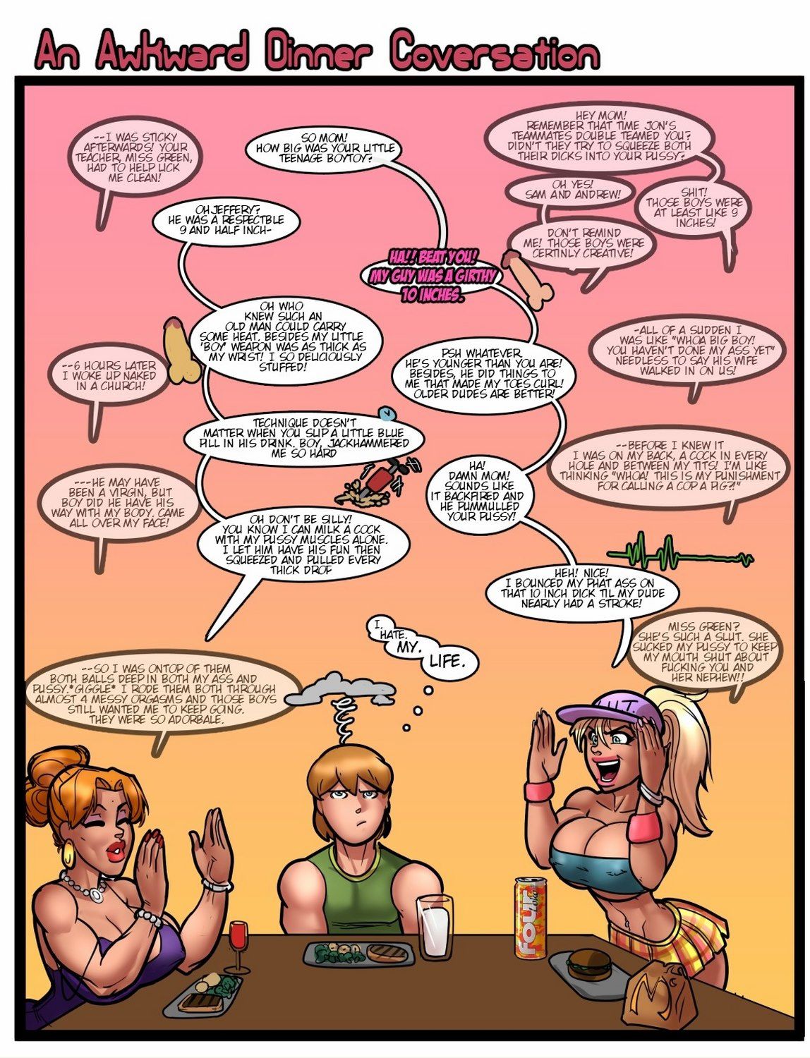 My Mom And Sister Are Size Queen Sluts Ch 1-5 page 8 full