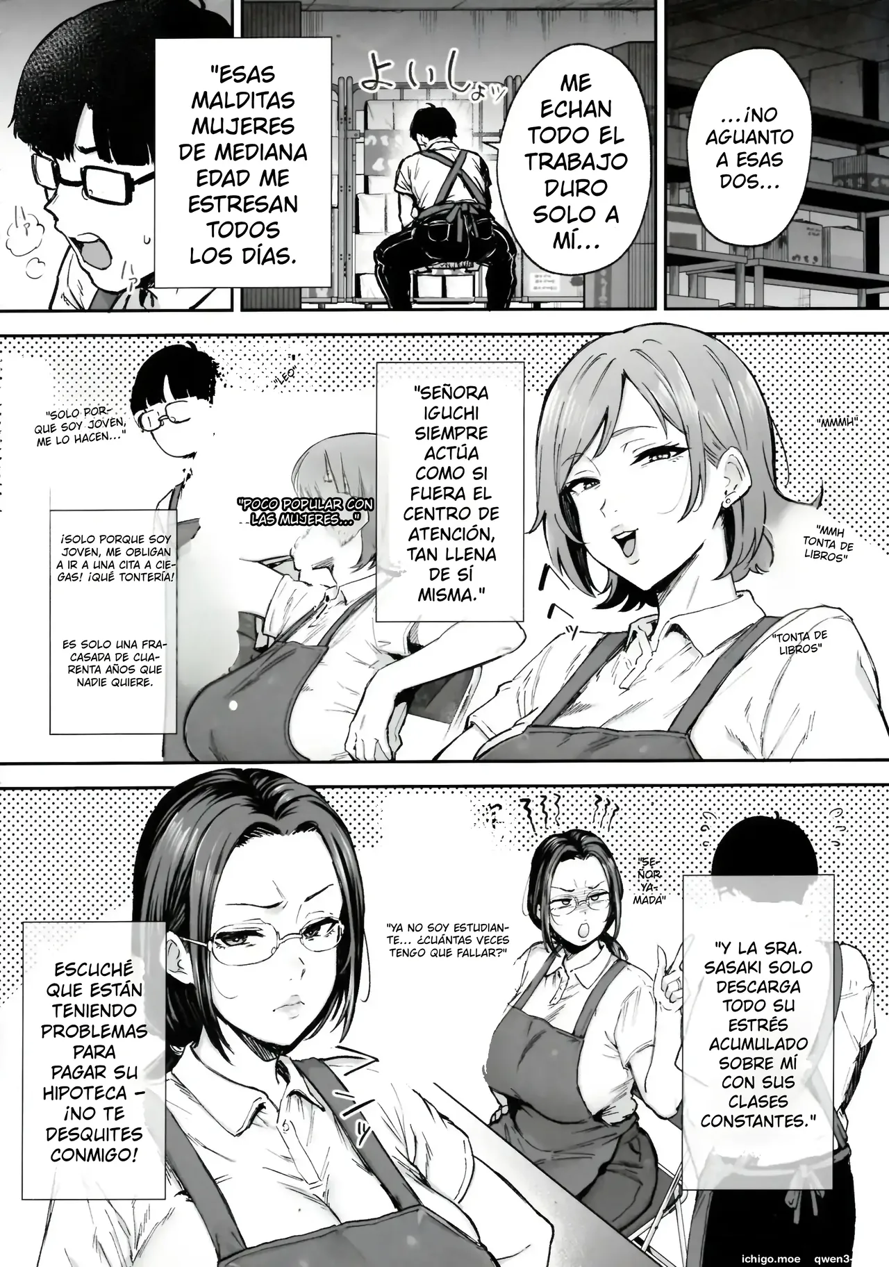 Batsuichi Oba-san to Sekkyou Hitozuma, Wake Ari Ureman Onaho ni Shimasu.｜Convertiré a una Mujer Divorciada y a un Ama de Casa Quejumbrosa en Juguetes Sexuales Maduros y Voluptuosos con sus Complicados Pasados. page 5 full