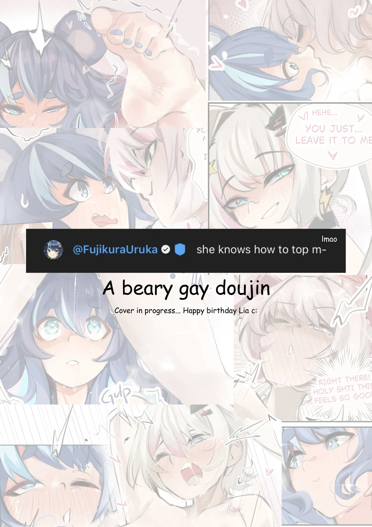 A Beary Gay Doujin - Lia x Uruka page 1 full