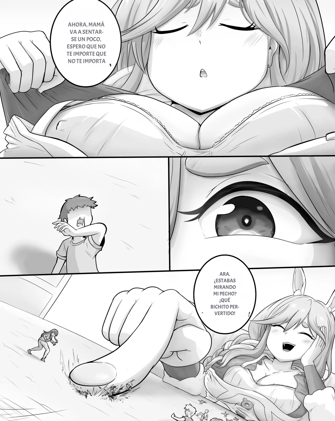 Mommy can also be an evil giantess | Мамочка тоже может быть злой великаншей page 3 full