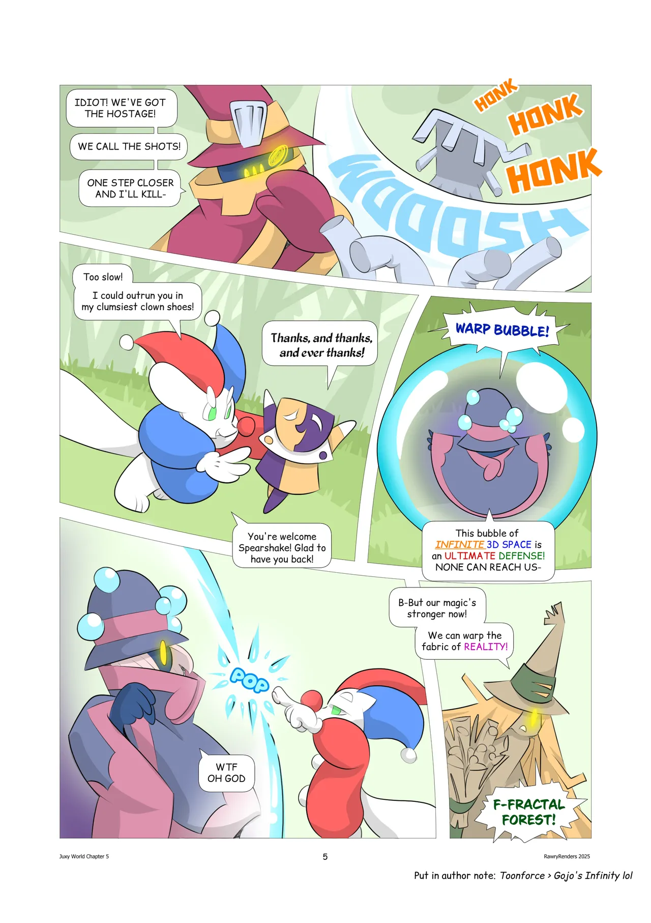 Juxy World: Chapter 5 - New Powers and Forms page 6 full