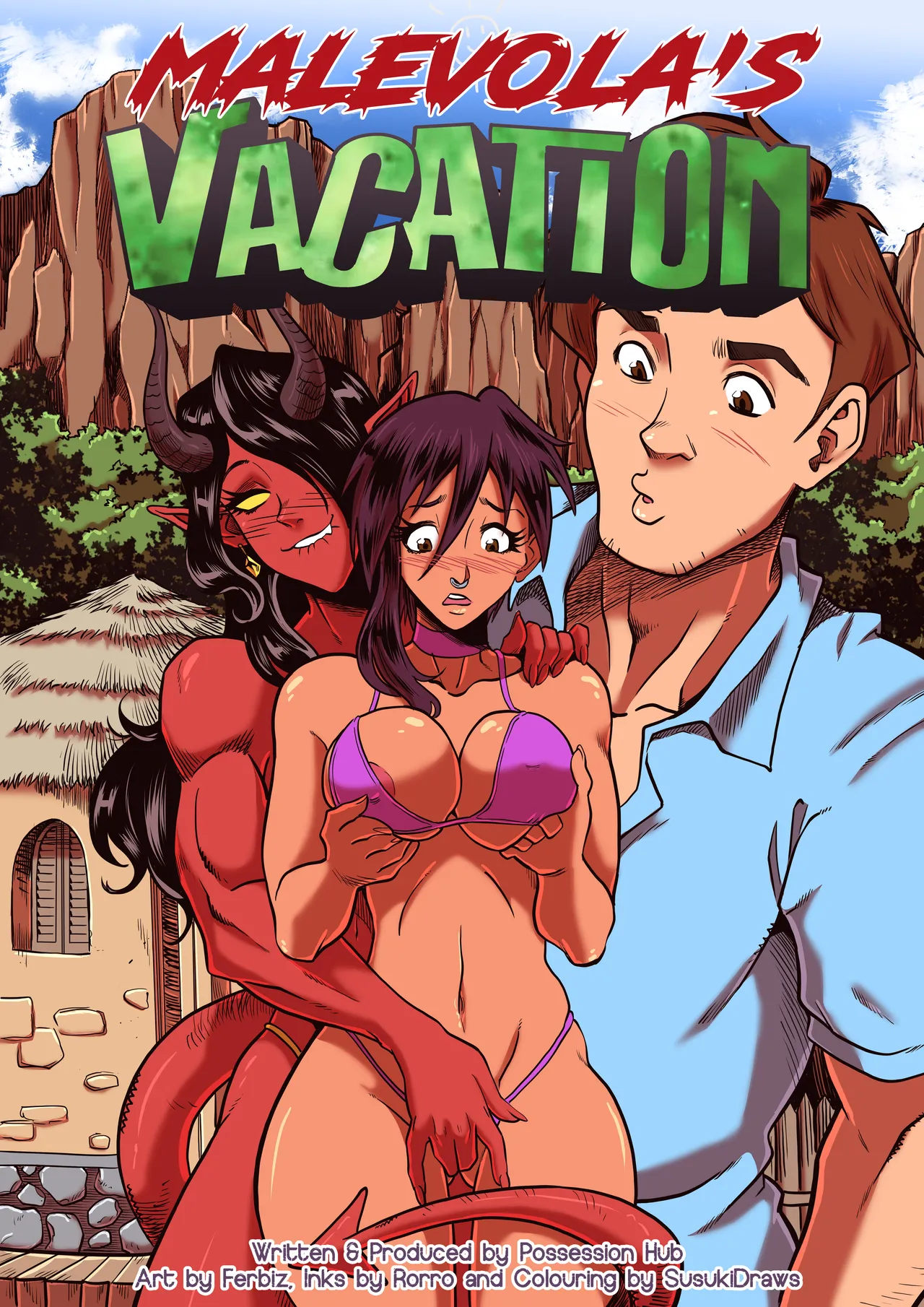 Malevola, Invisigal - Malevola's Vacation Part 2 - Spooky Island Possession - Possession hub page 1 full