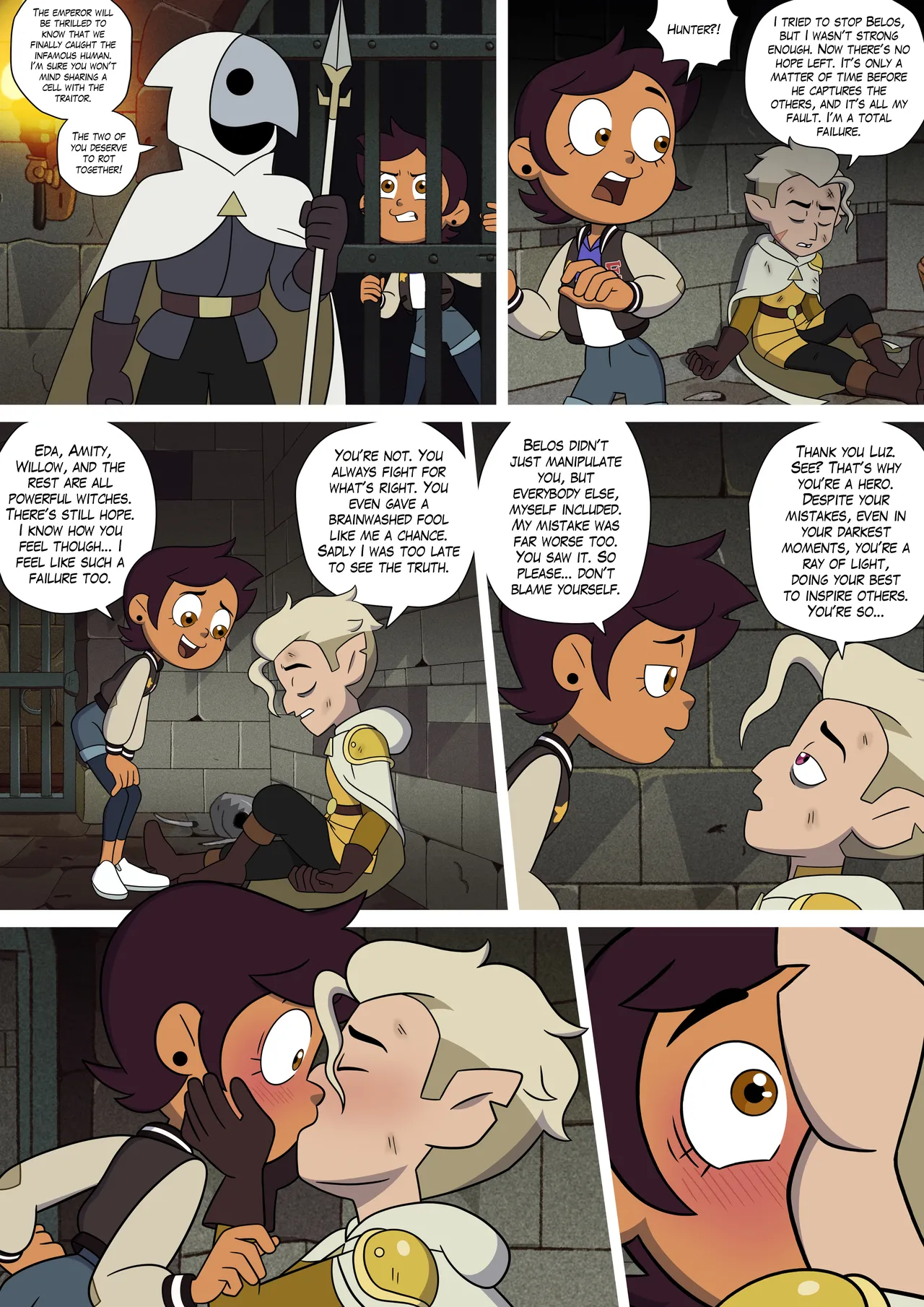 💜💛𝓛𝓾𝔃 𝓧 𝓗𝓾𝓷𝓽𝓮𝓻 comic page 1 full