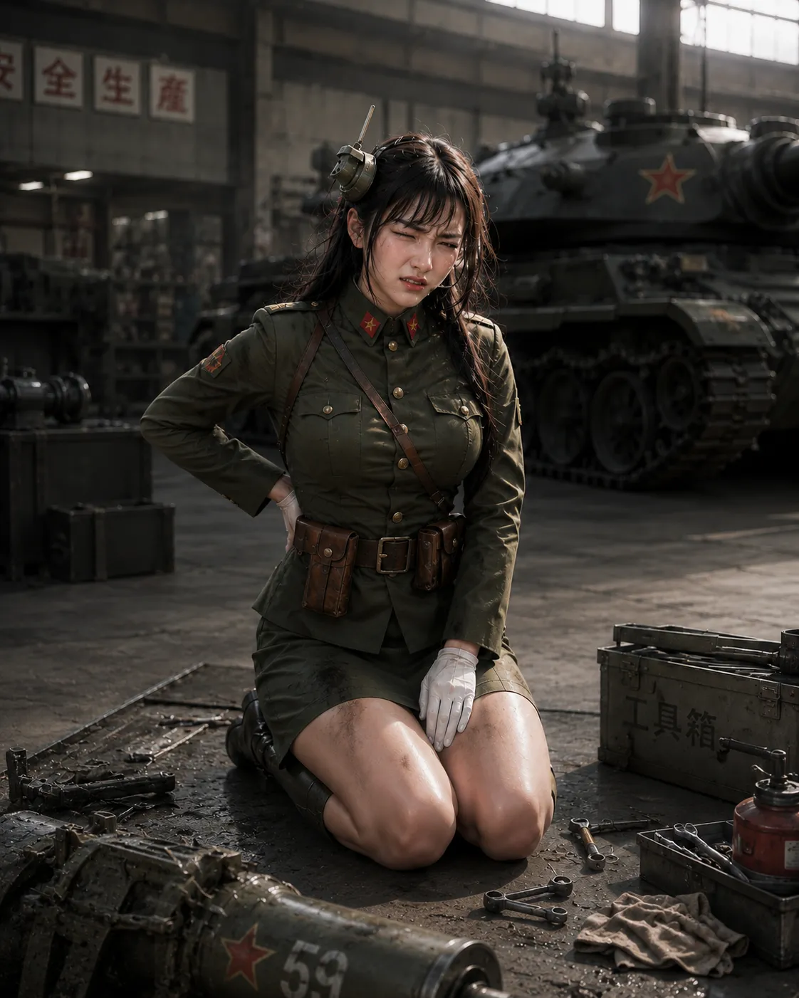 Reversed Front-Inspired Fan Art — Type 95 Tank Under Maintenance page 2 full