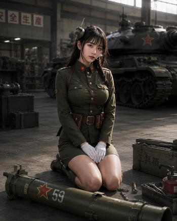 Reversed Front-Inspired Fan Art — Type 95 Tank Under Maintenance cover