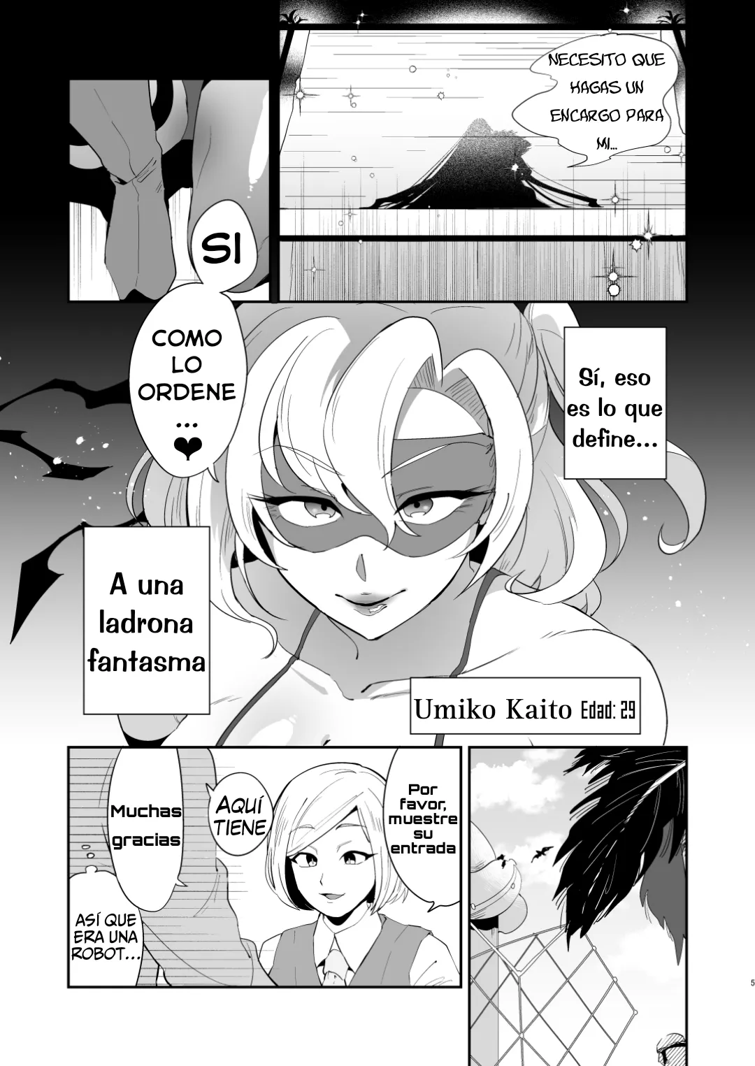 Ponkotsu Oho Goe Kaitou no Karei naru Ingi | Las Magníficas Técnicas Sexuales De La Incompetente Ladrona Fantasma page 4 full