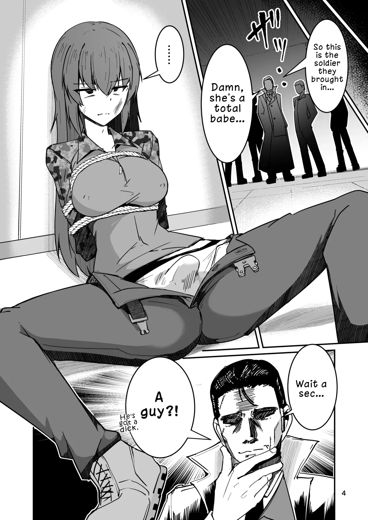 Douryou no 20-dai Dansei ga Horyo ni Natte Ecchi na Goumon o Ukeru Hanashi | The Story of a 20-Something Male Coworker Becoming a Captive and Undergoing Erotic Torture page 3 full