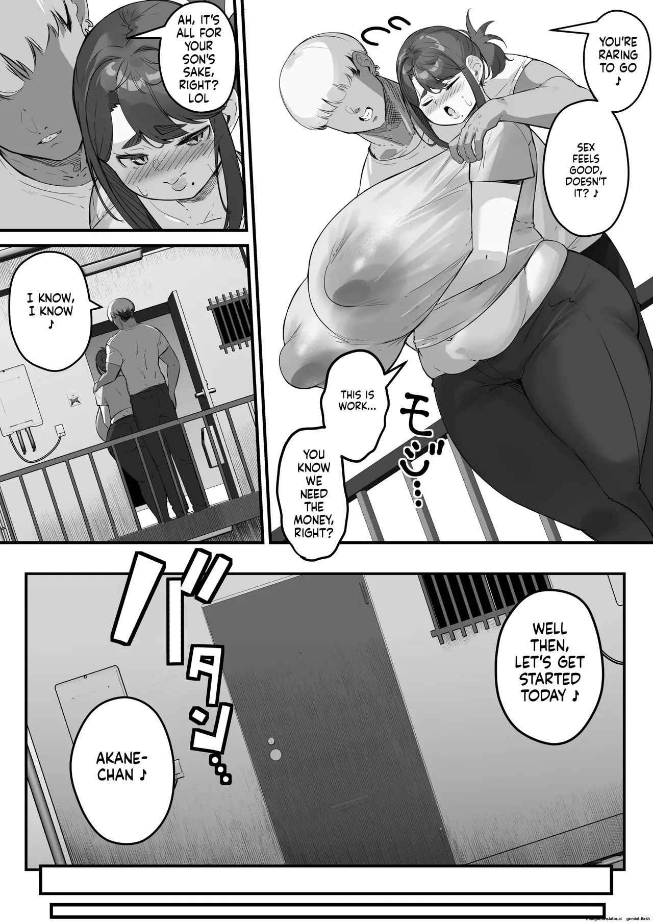Chara Otoko ni Netorareru Tare Deka Nagachichi Kaa-san 2 _ The Busty Mom with Long, Sagging Breasts Gets Seduced by a Playboy - Part 2 page 10 full