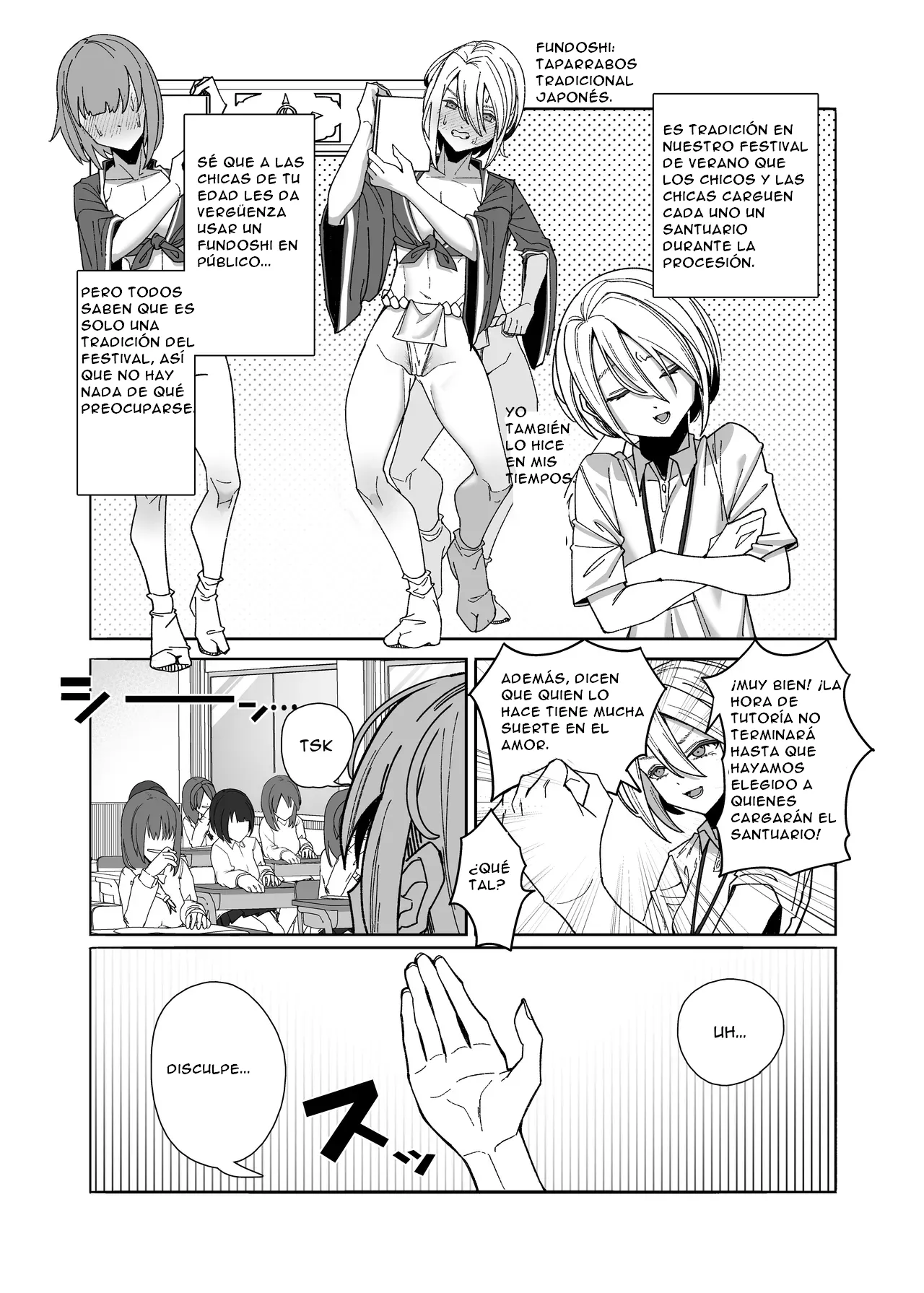 Les Musume ~Fundoshi Suri Ai~ | Lez Girls ~Lovely Loincloth Rubb'n~ page 5 full