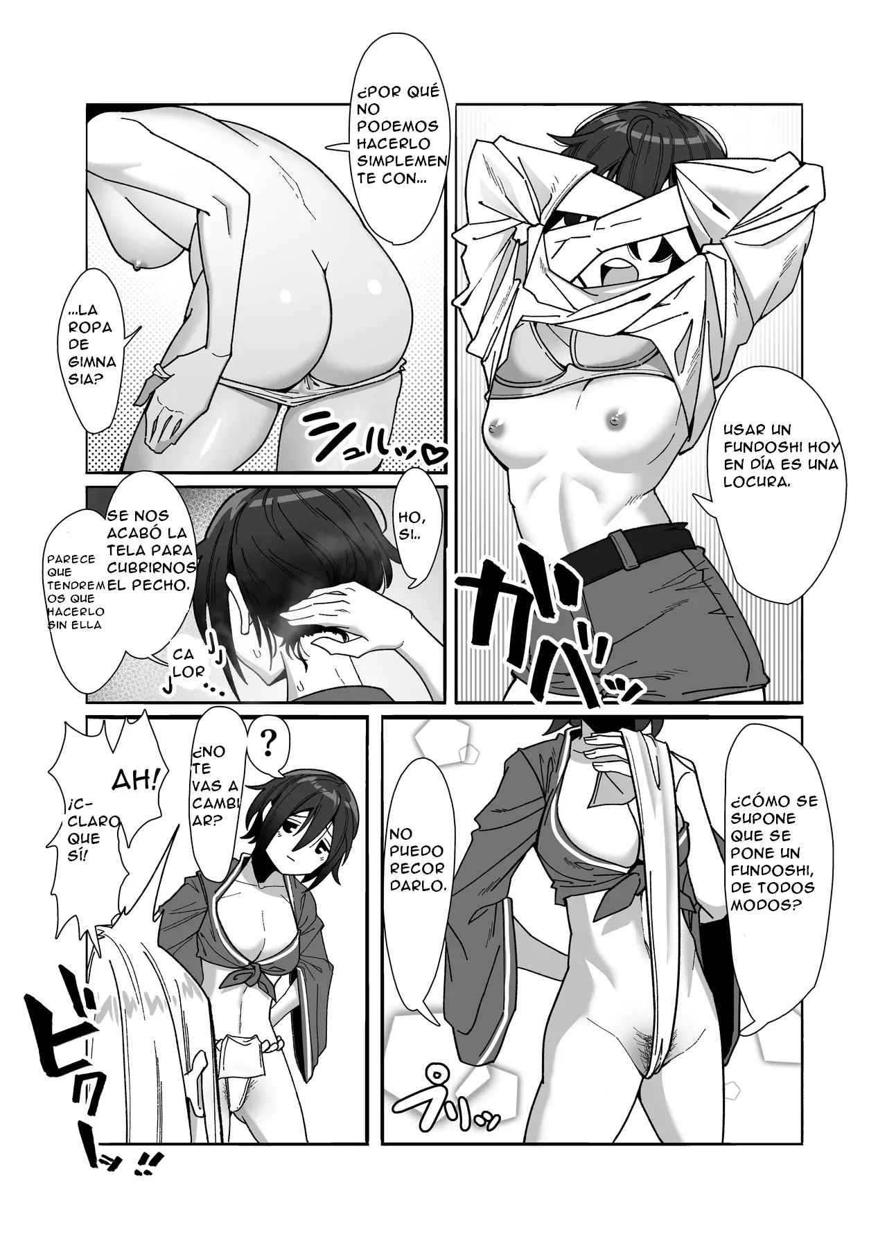 Les Musume ~Fundoshi Suri Ai~ | Lez Girls ~Lovely Loincloth Rubb'n~ page 9 full