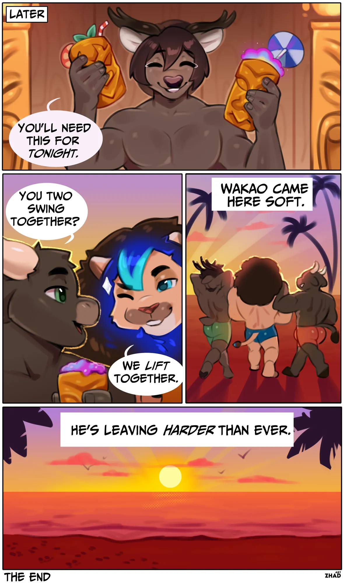 Beef Beach: Wakao’s Transformation Vacation page 10 full